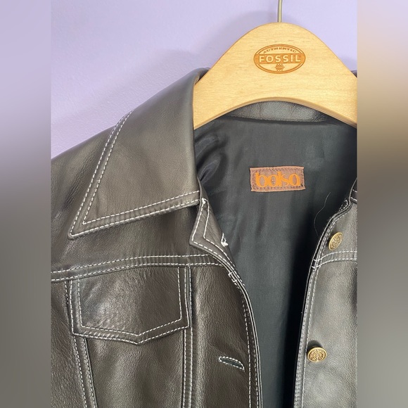 bolsa monogram L leather jacket - Picture 7 of 8